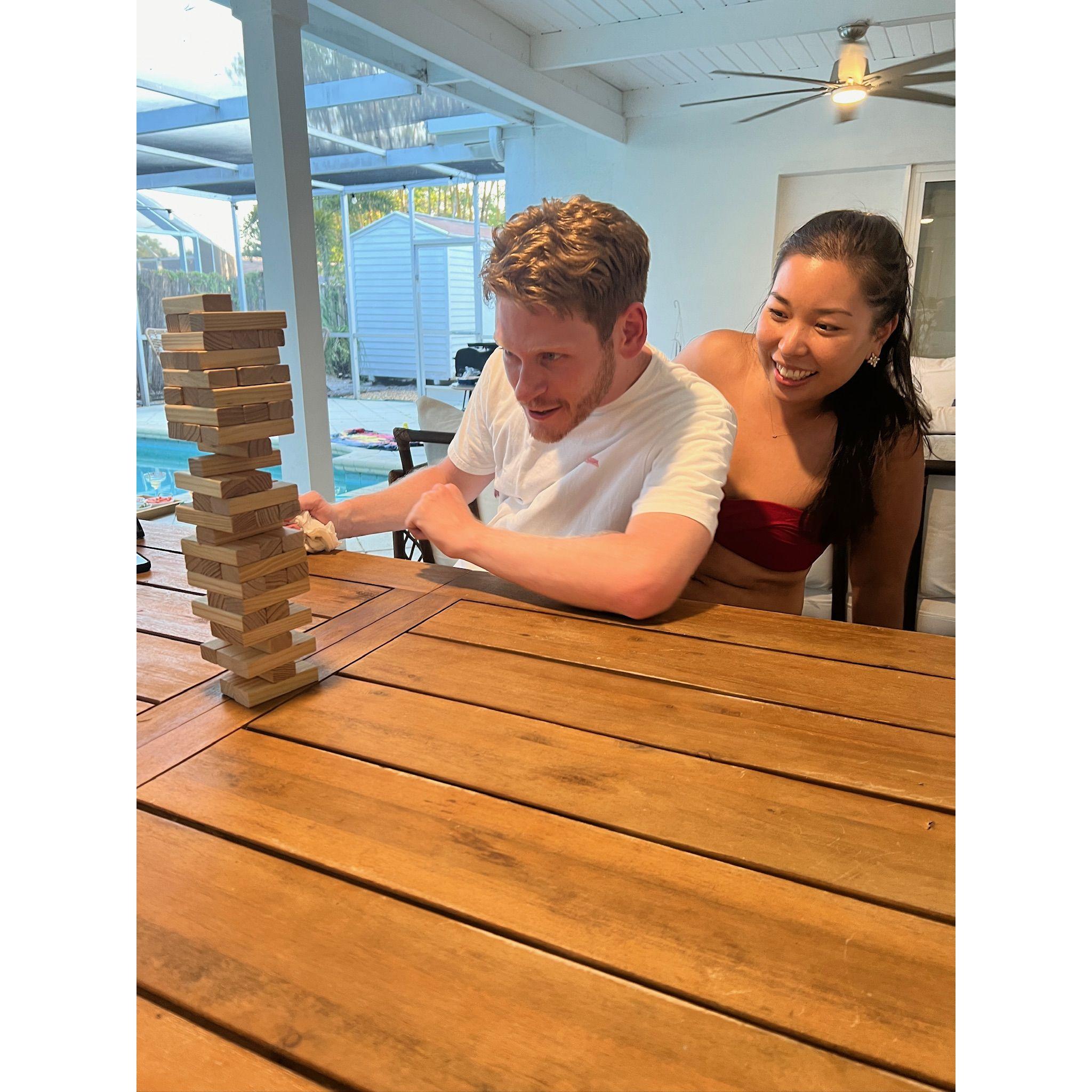 Playing Jenga!
