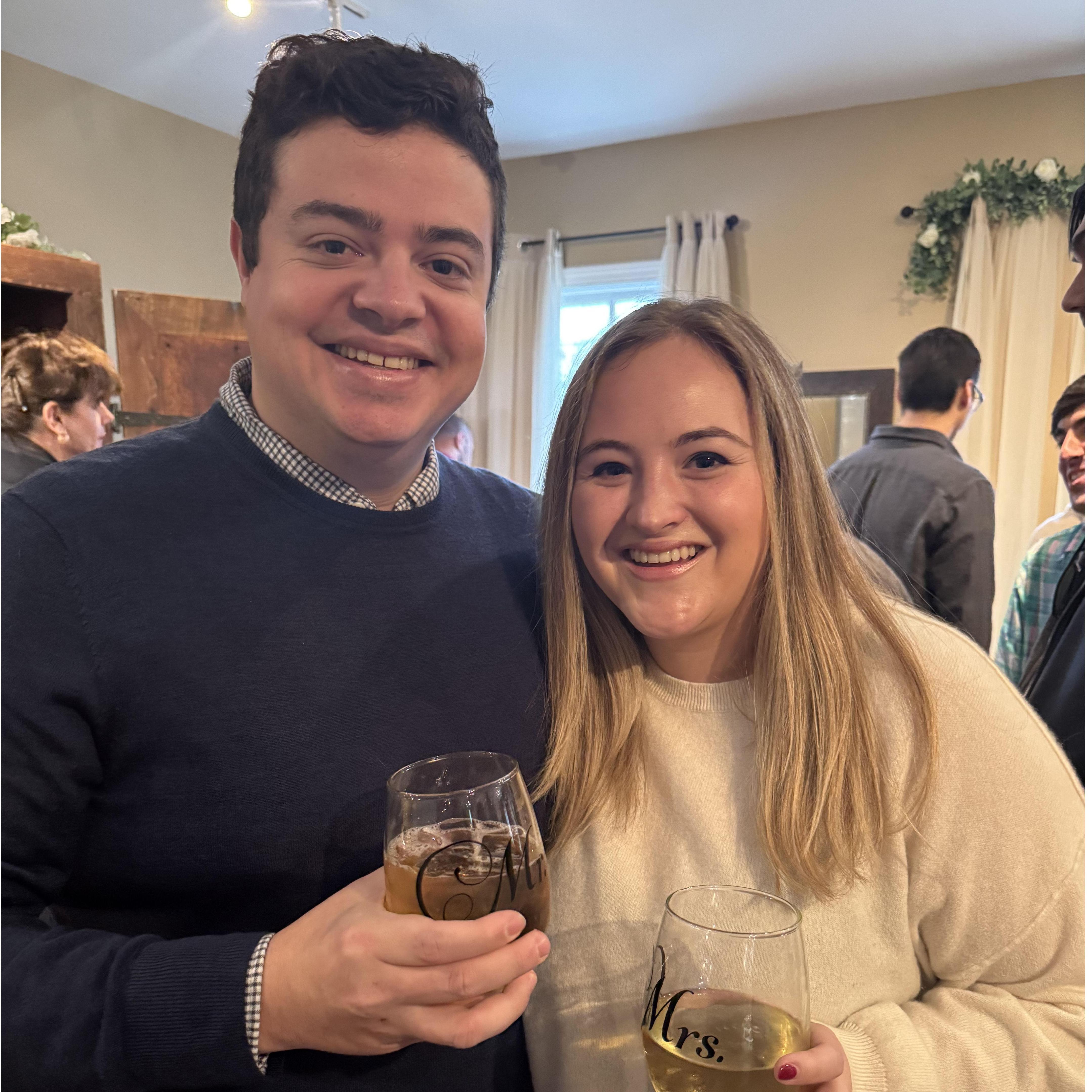 Our surprise engagement party!