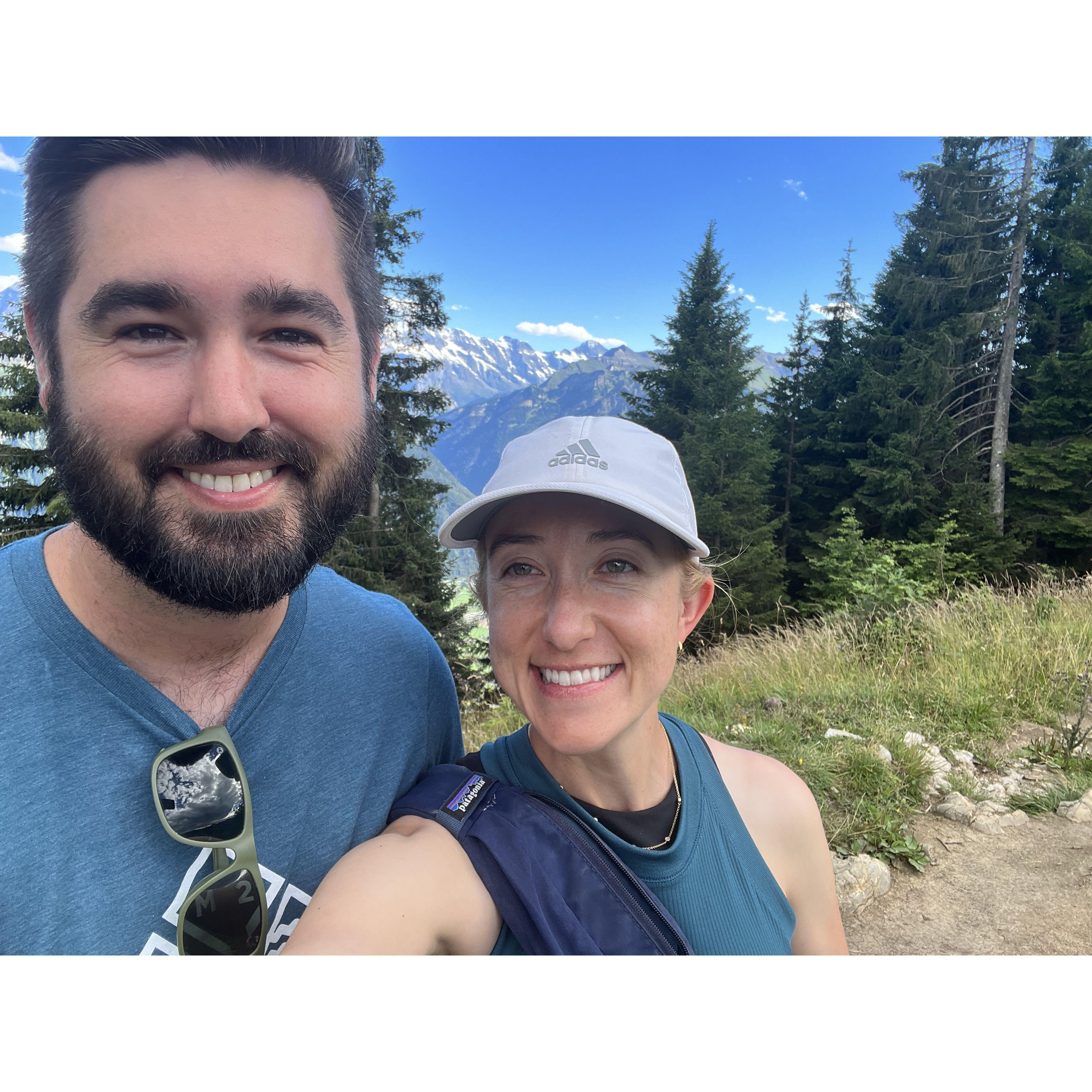 Right after we got engaged in Switzerland