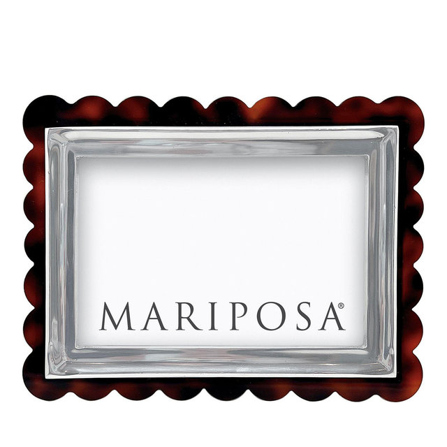 Mariposa Signature Tortoise Scalloped Frame, 4" x 6"