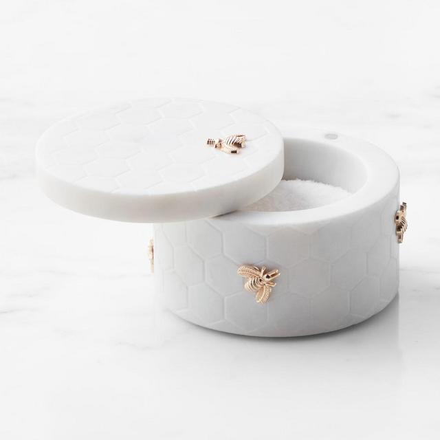 Marble Honeycomb Salt Cellar