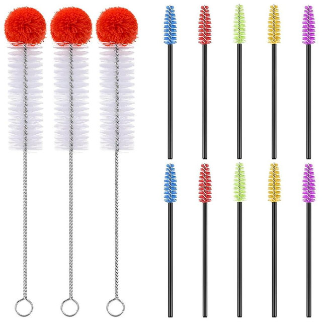 Zhehao 13 Pcs 2 Size Hummingbird Feeder Cleaning Brush Bendable Cleaning Brushes for Hummingbird Feeder Outdoor Water Bottles Various Size