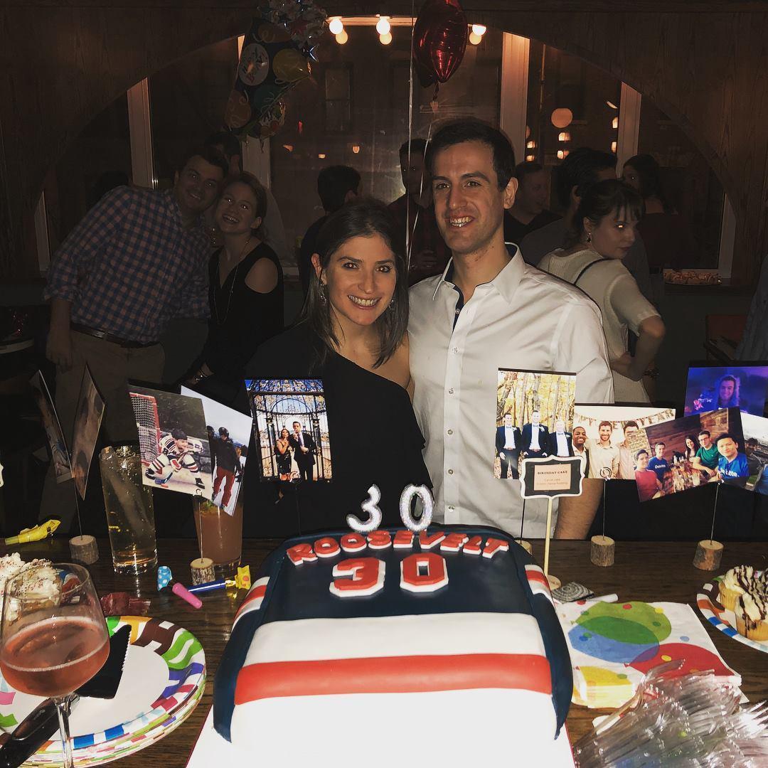 The first surprise of 2018 - Melissa (almost) surprised Max for his 30th birthday