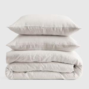 European Linen Duvet Cover Set - Full/Queen - Sand