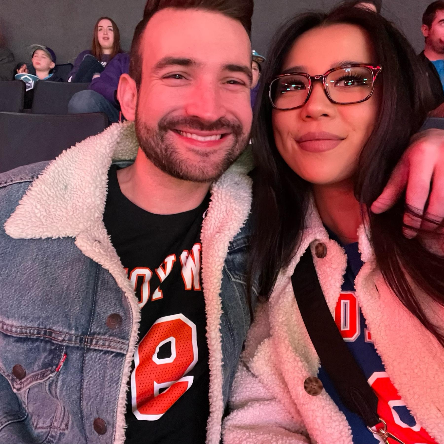 Took me to see his New York Knicks beat the Hornets!