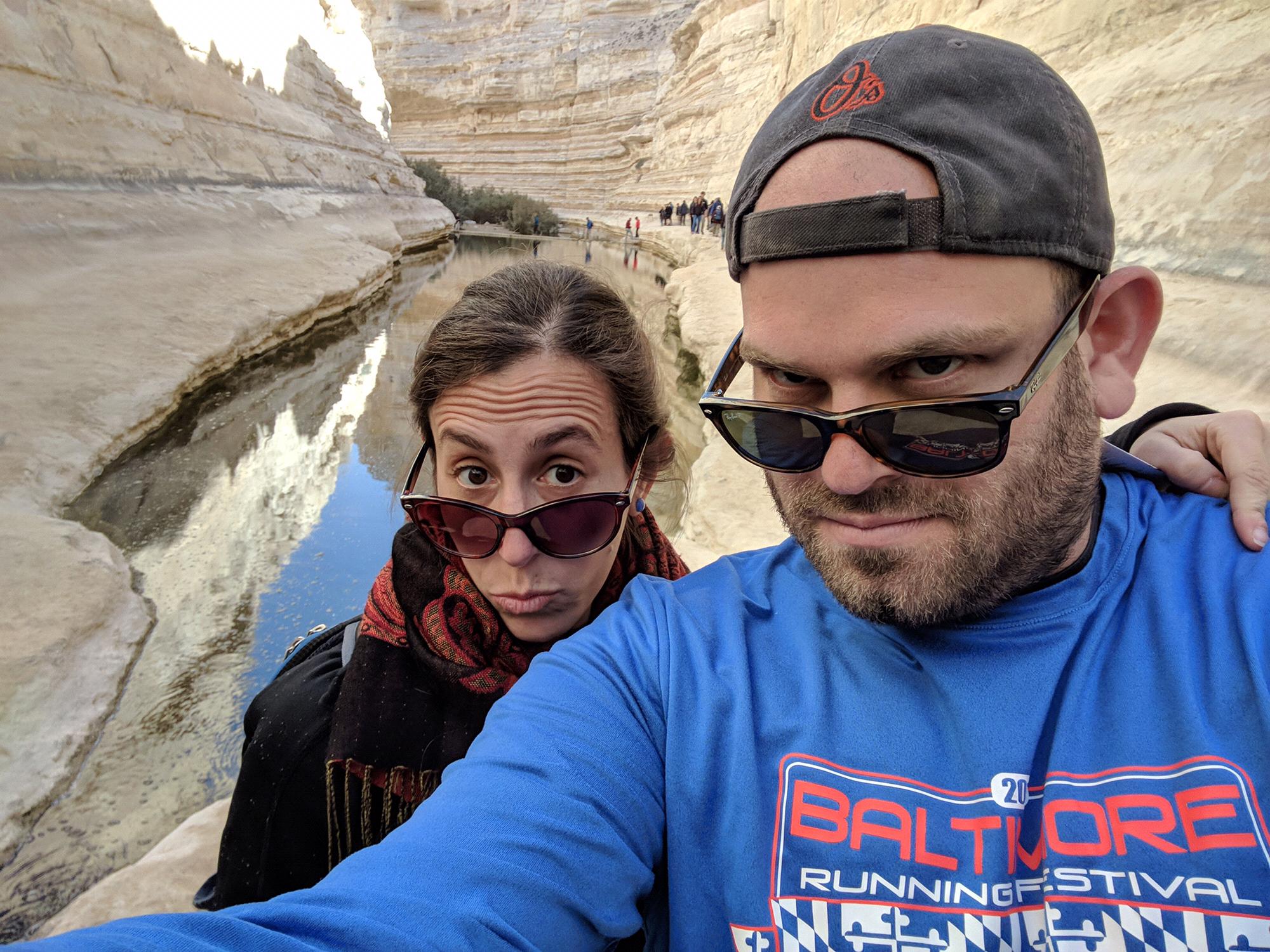 Hiking at Ein Bokek in the Negev Desert in Israel!