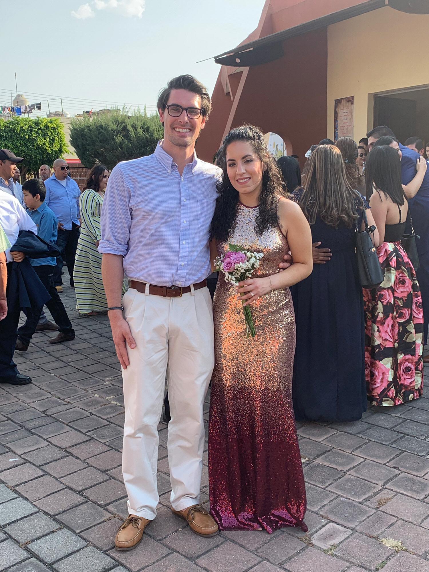 At one of my best friend's wedding in Mexico this year. I was her Maid of Honor.