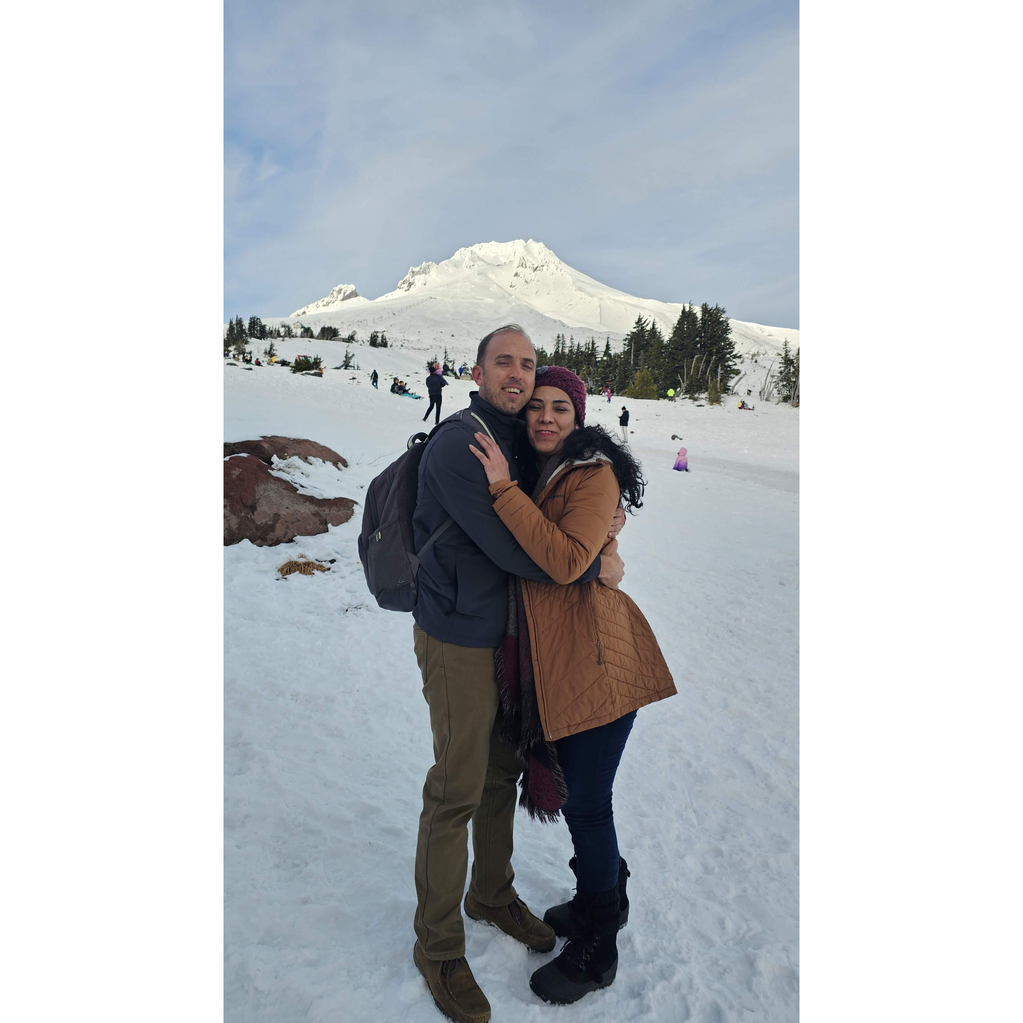 Mount hood in the background ❤️