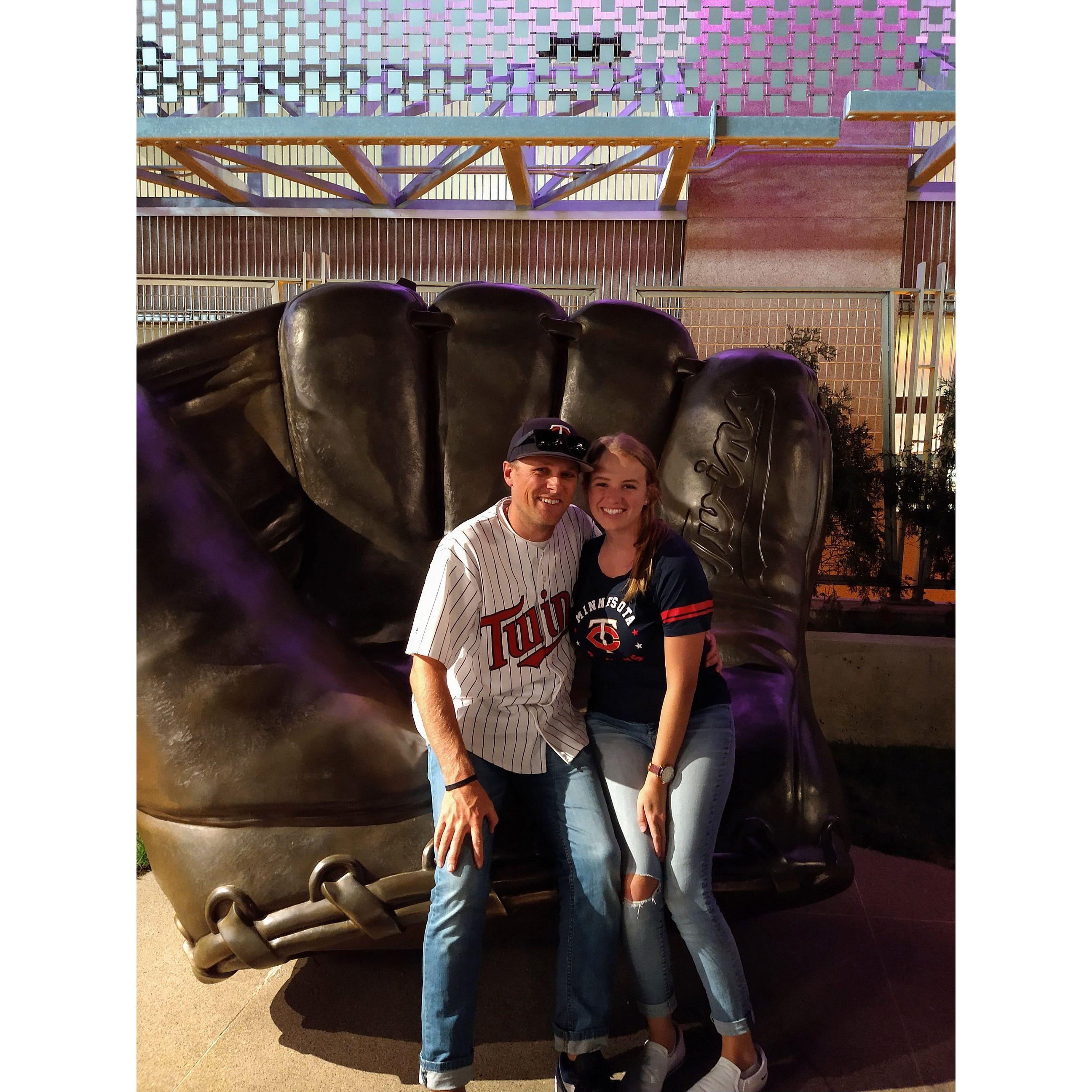 Our first Twins game together:)