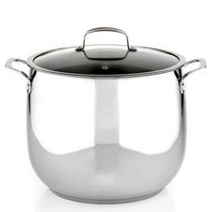 Belgique Stainless Steel 16 Qt. Stockpot, Created for Macy's