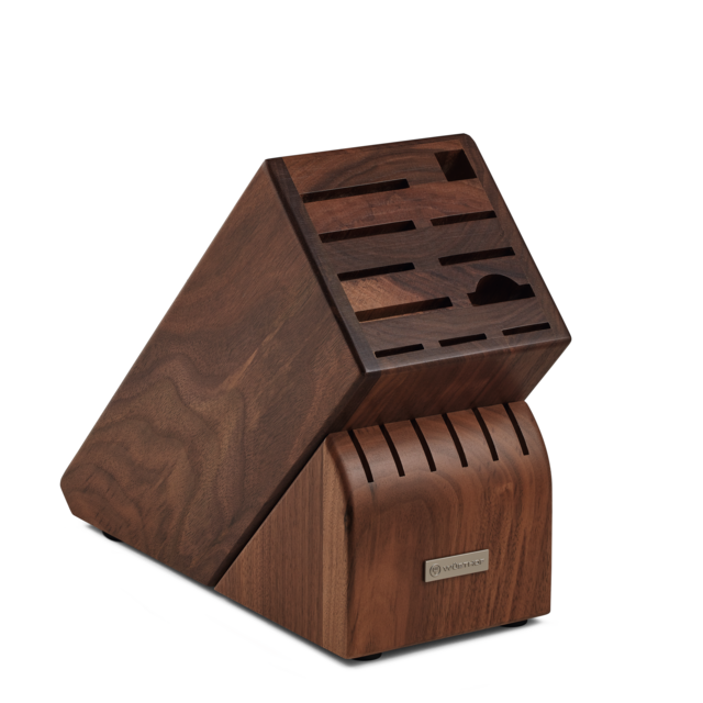 17-Slot Walnut Knife Block