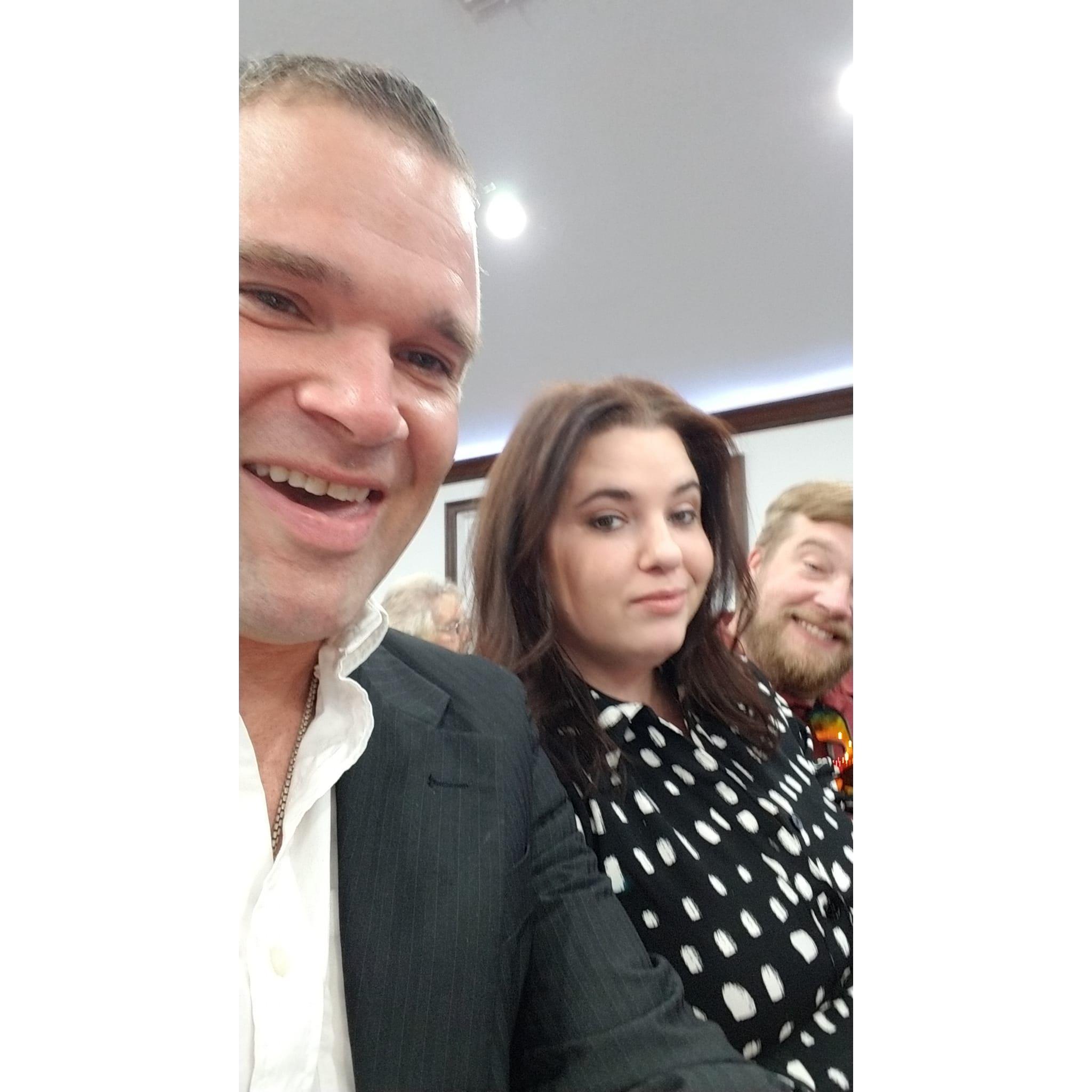 Church with my family. You had me had church date!