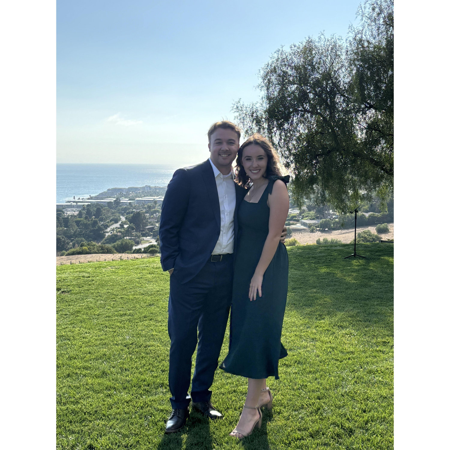Attending our first wedding together!