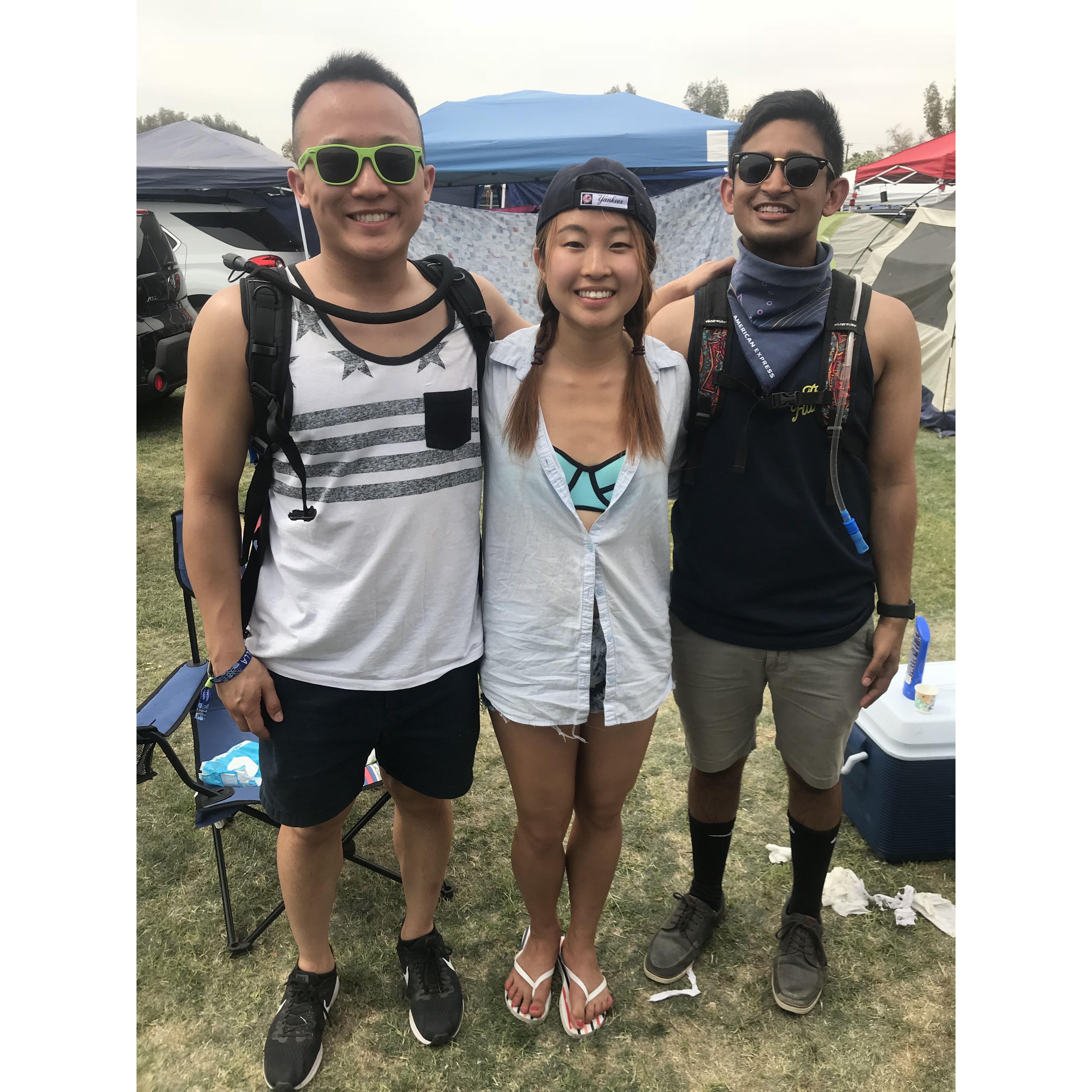 A Baltimore reunion at Coachella that Adam was able to fly into from France - April 2018