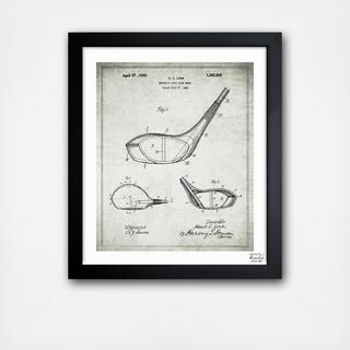 Metallic Golf Club Head 1926 Framed Canvas Art