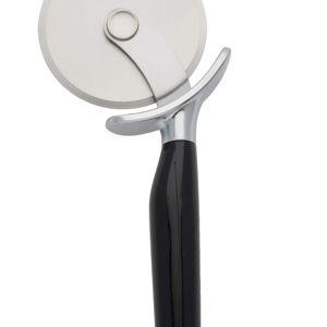 KitchenAid Classic Pizza Wheel with Sharp Blade For Cutting Through Crusts, Pies and More, Built In Finger Guard for Safety and Comfort Grip to Protect Fingers, Dishwasher Safe, 9-Inch, Black