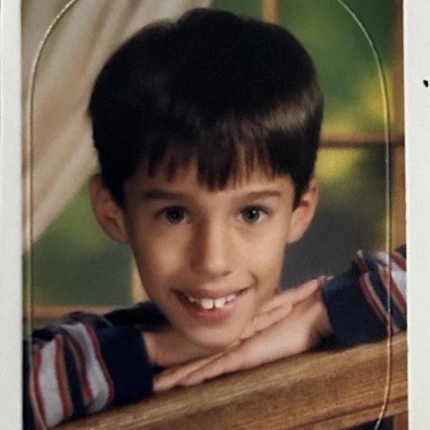 And Erik would grow into his head.