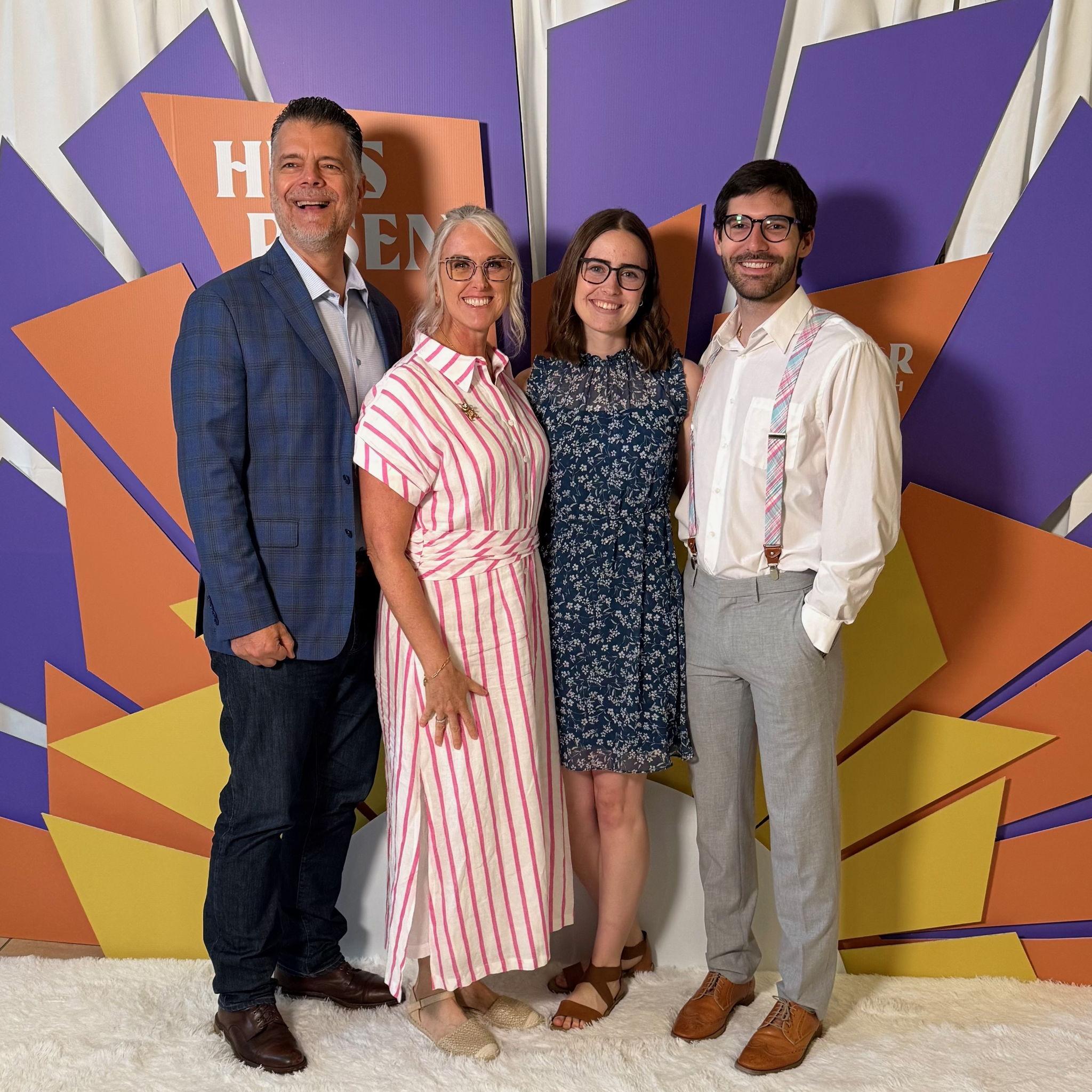 Our first Easter, and Connor's first time meeting the Furmen