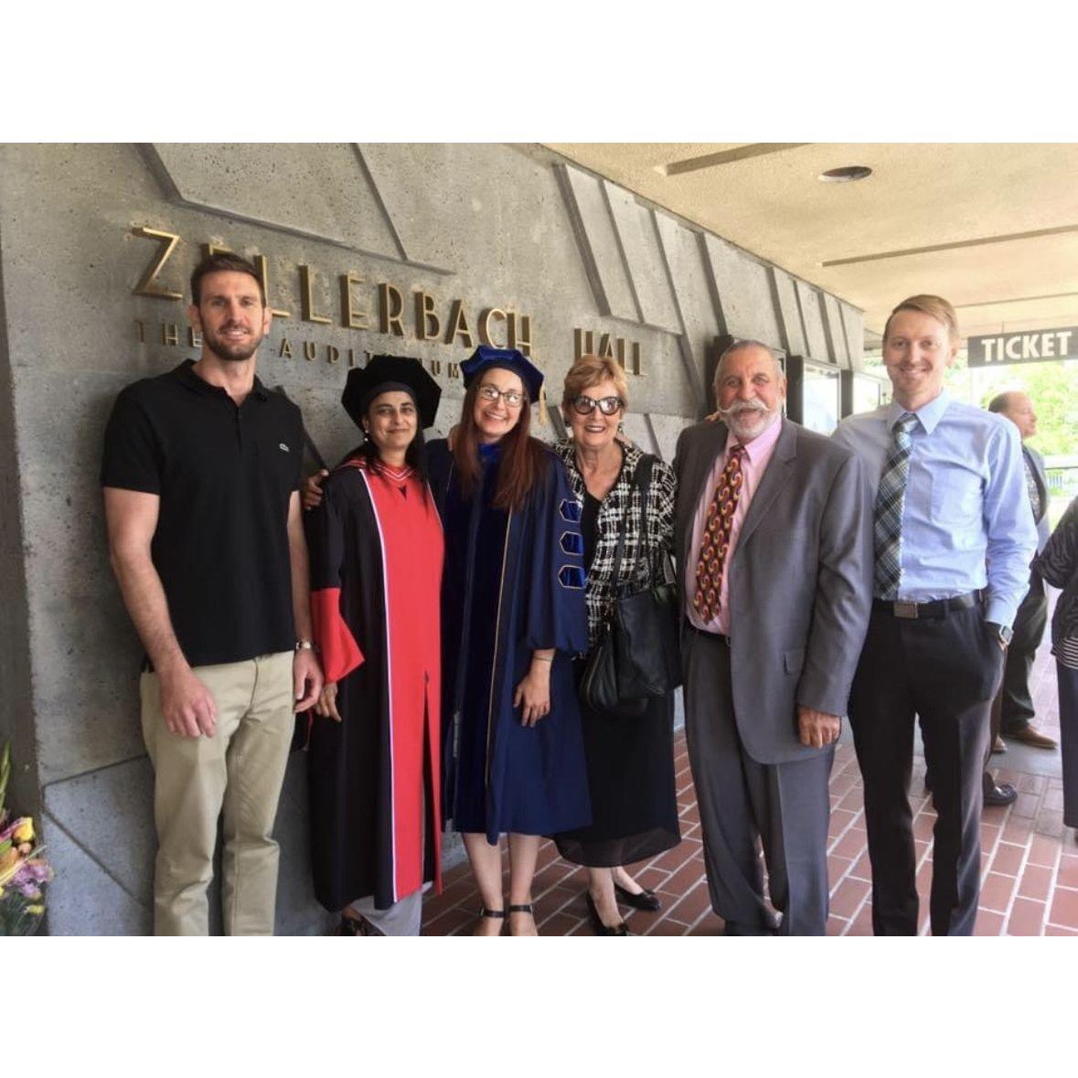 Melanie's PhD graduation celebration
