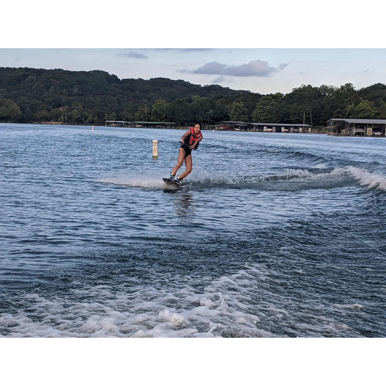 Tami is wakeboarding too!!