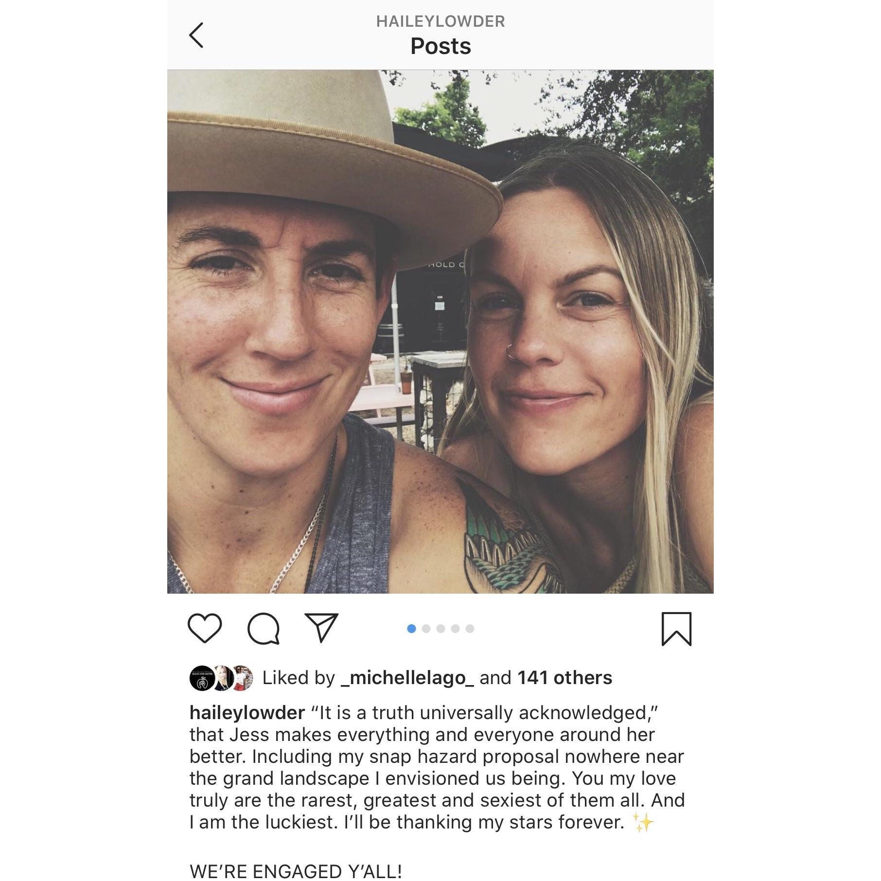 Hailey's Engagement Announcement