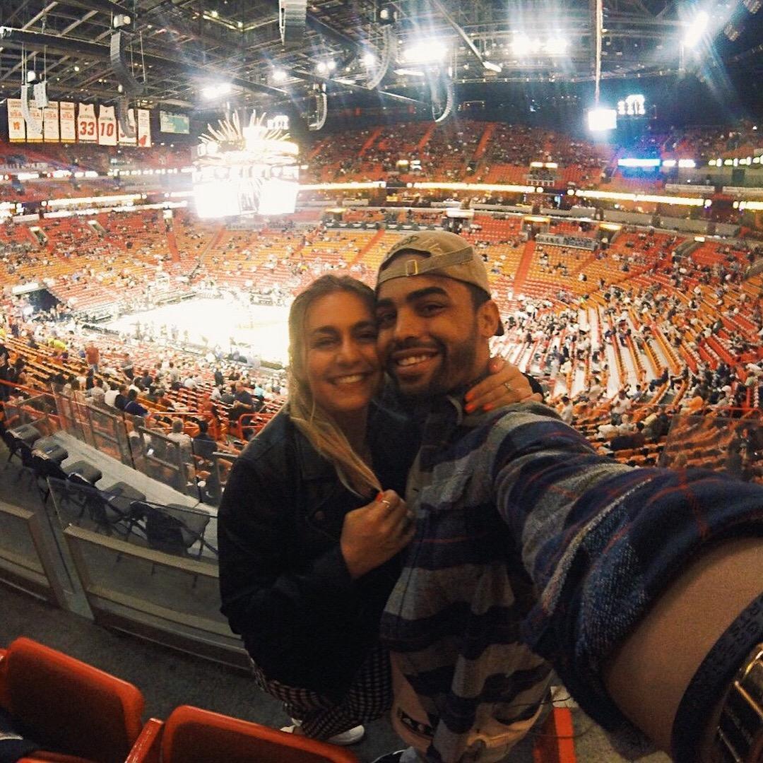 My first Heat game, 2018. I cried when I saw D. Wade and Lebron in person.