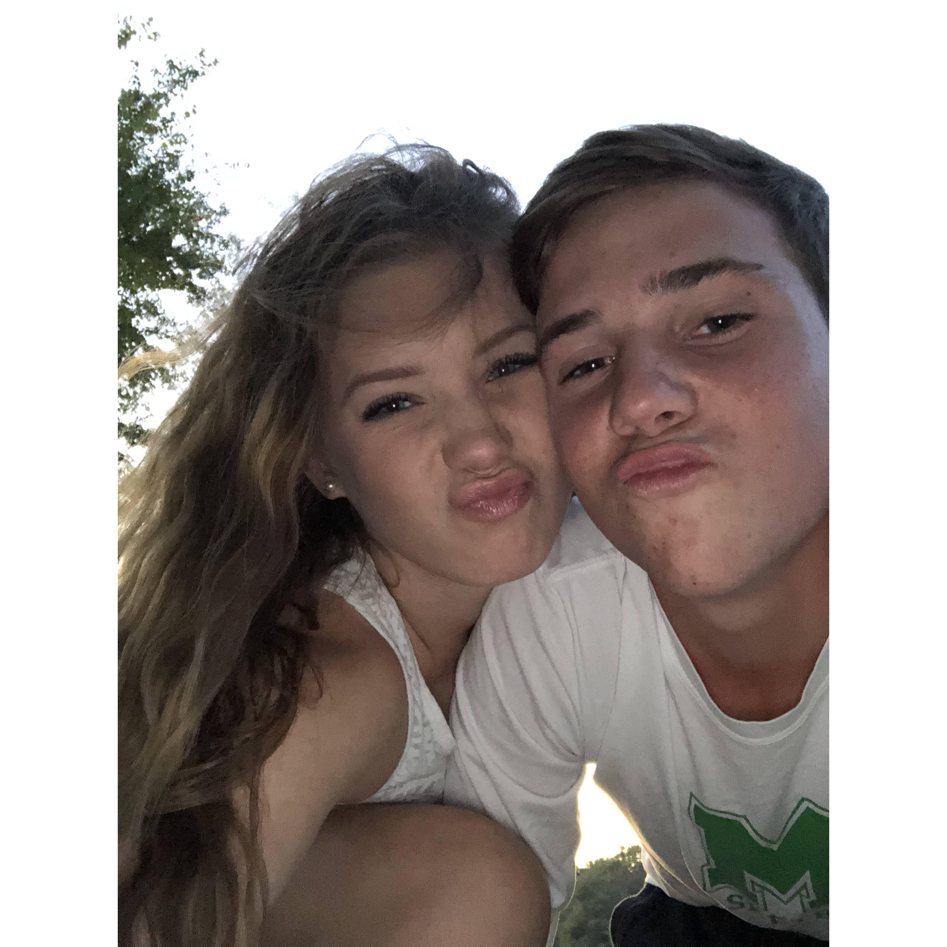 One of their favorite date nights! Carson and Ella went stargazing at Stonelick State Park