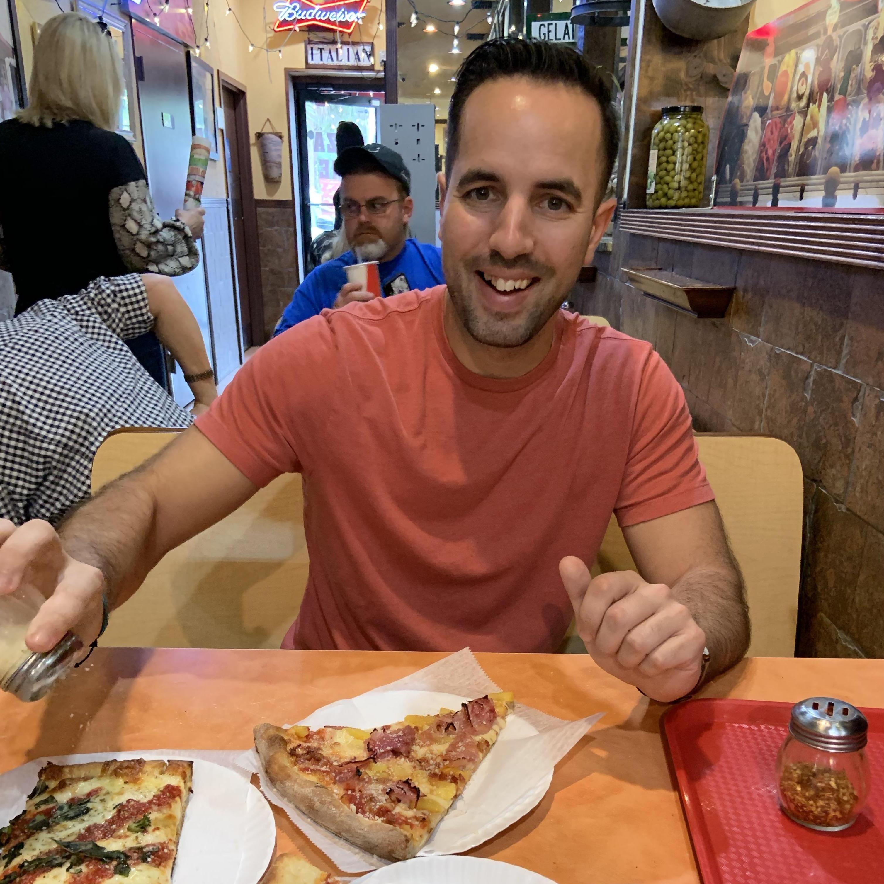 ST. AUGUSTINE "VOTED #2 PIZZA IN AMERICA" - NOT TRUE