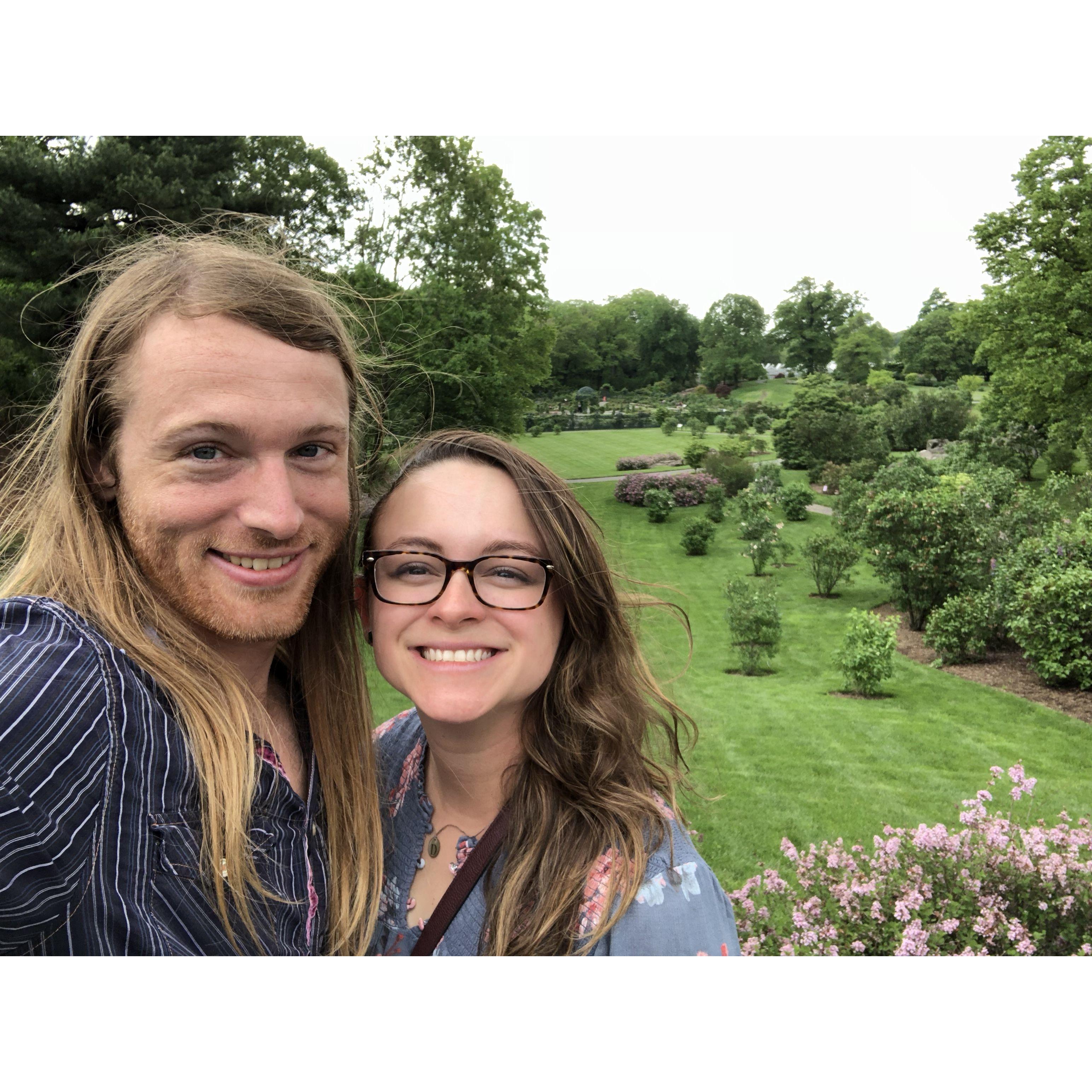 The date that started it all! Bronx Botanical Garden.