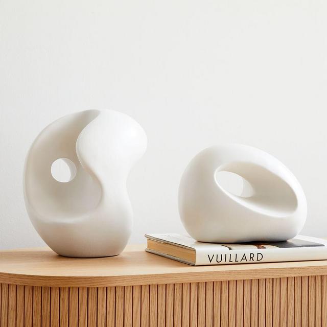 Alba Ceramic Sculptural Objects, Set of 2