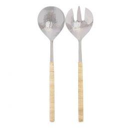 Rattan Salad Server