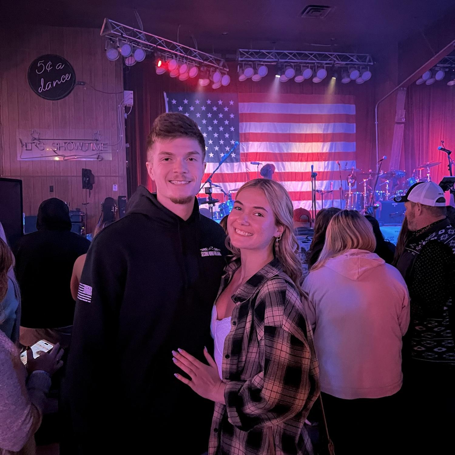Our first concert! #BaileyZimmerman