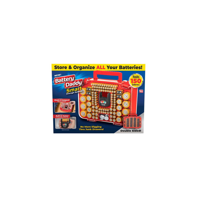 Battery Daddy Smart As Seen On TV Battery Storage System Plastic - Case of 1