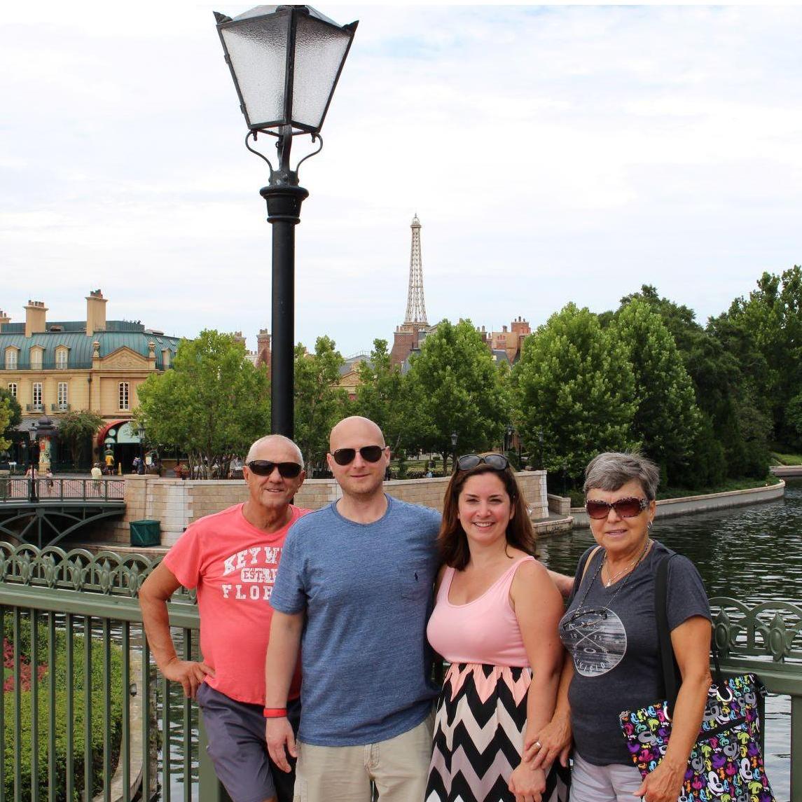 Visiting Disney with Kris's parents