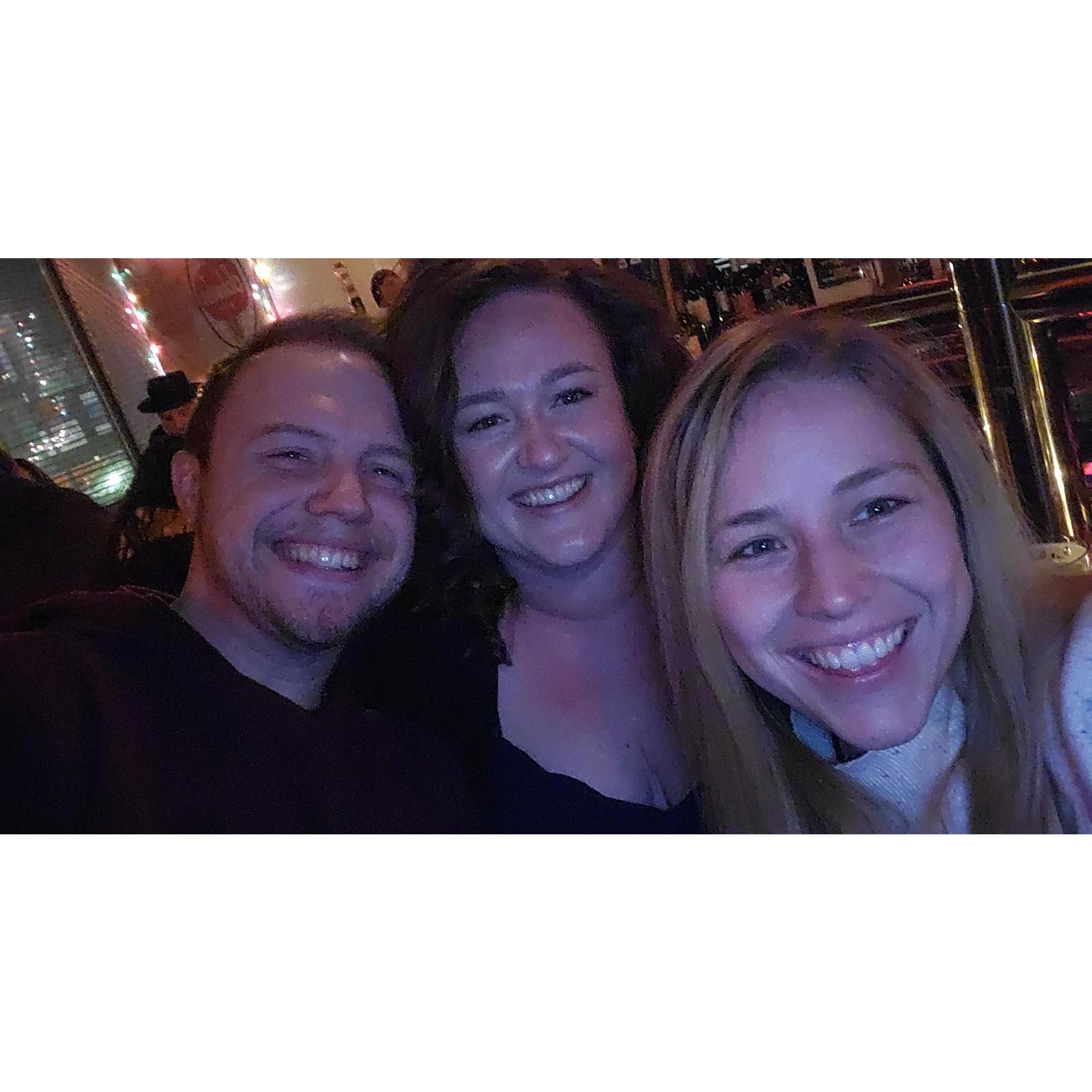 Silly night out with Erica.