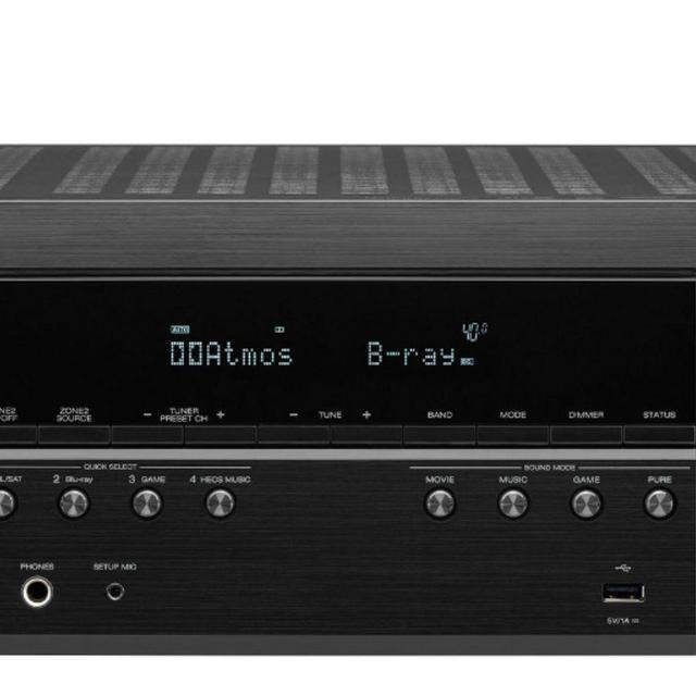 Denon - AVR-S960H 8K Ultra HD 7.2 Channel (90 Watt X 7) AV Receiver 2020 Model - Built for Gaming, Music Streaming - Black
