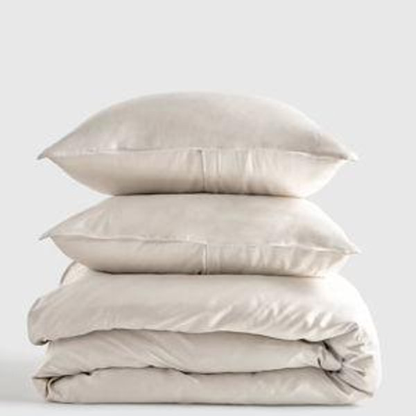 Bamboo Duvet Cover Set in Sand