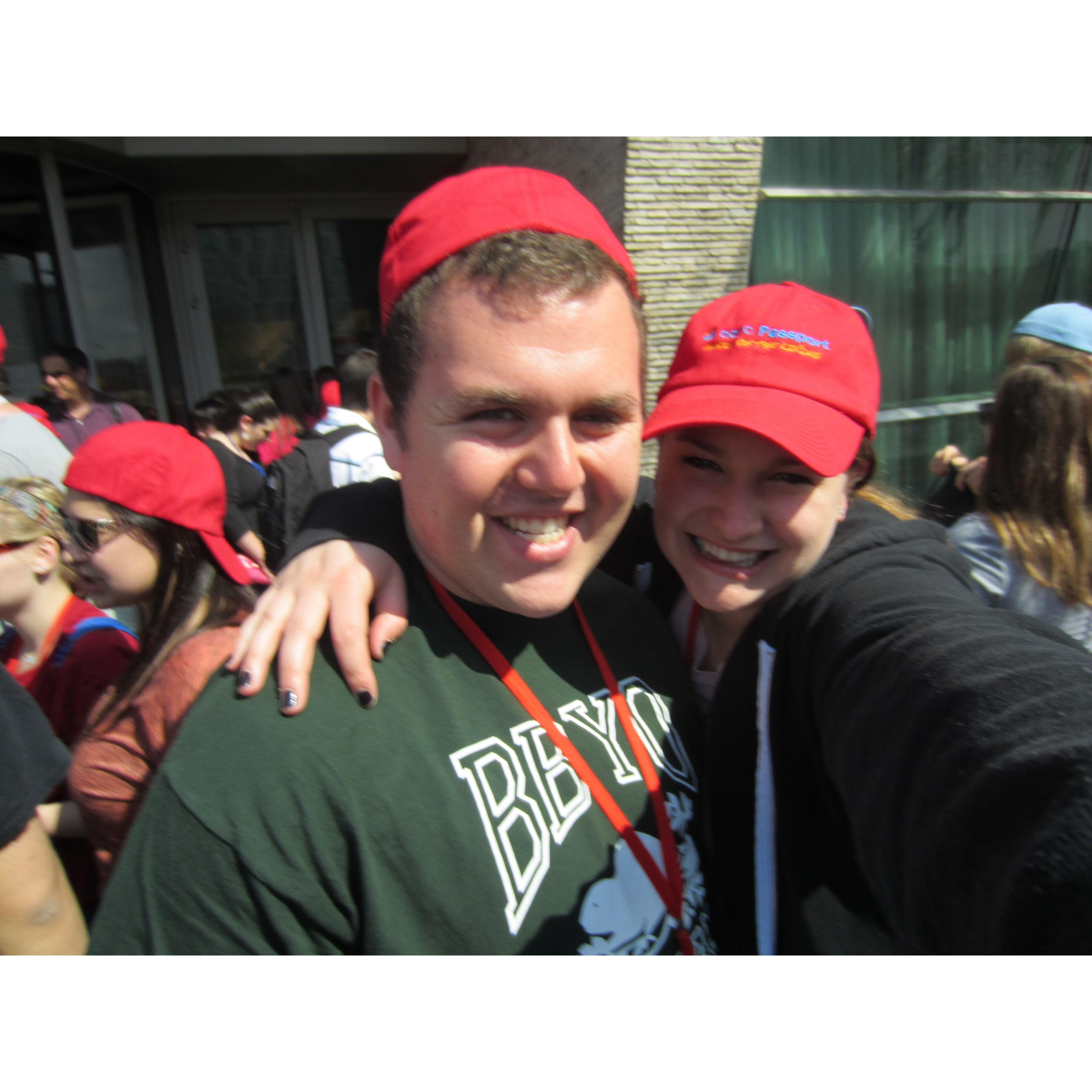 Traveled to Poland and Israel together on March of the Living in 2012.