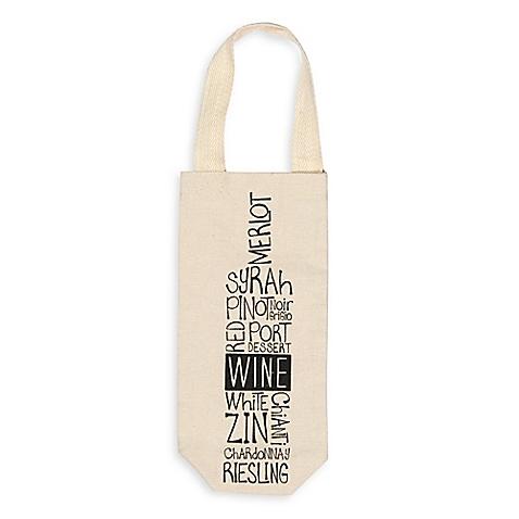 Typography Wine Tote