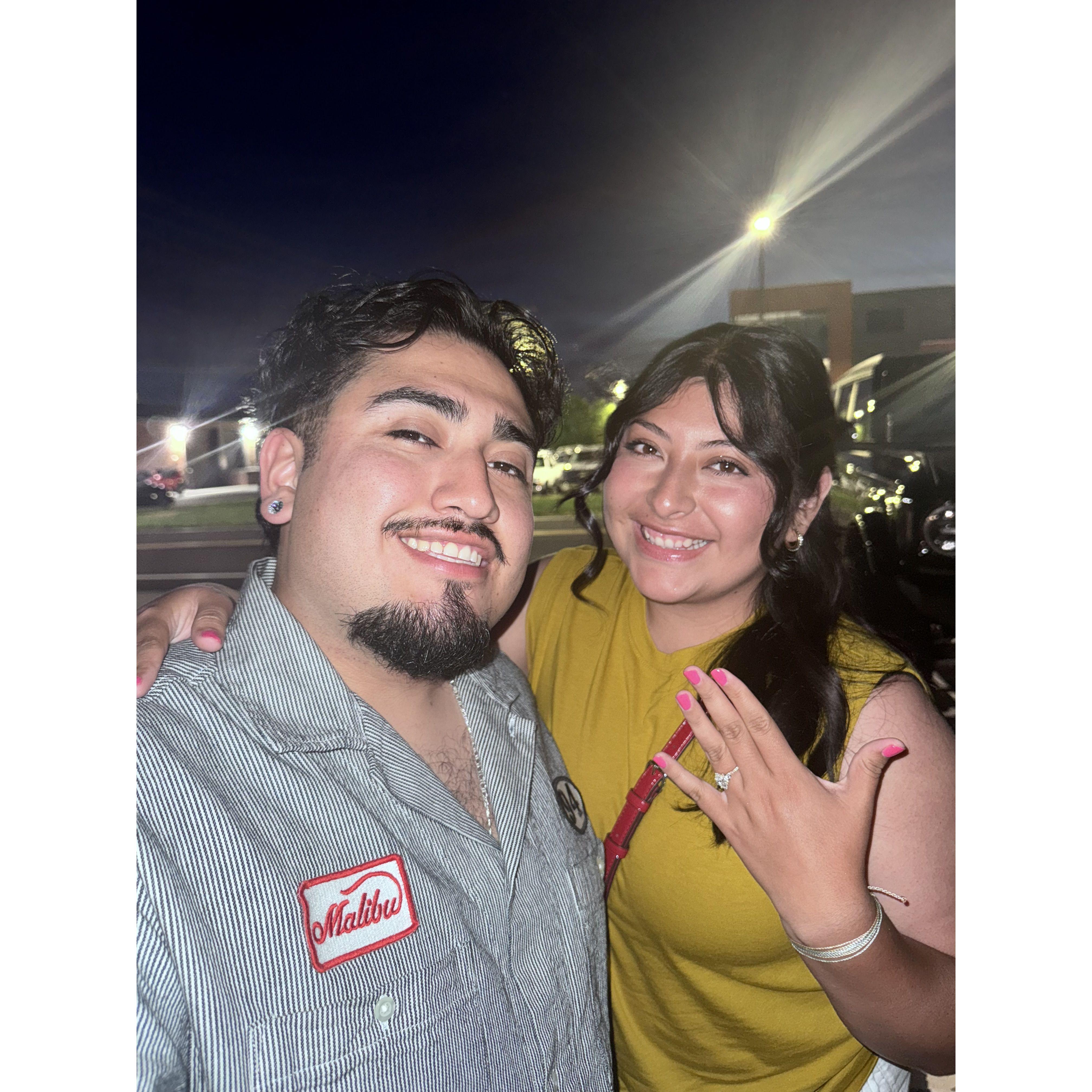 The night we got engaged <3