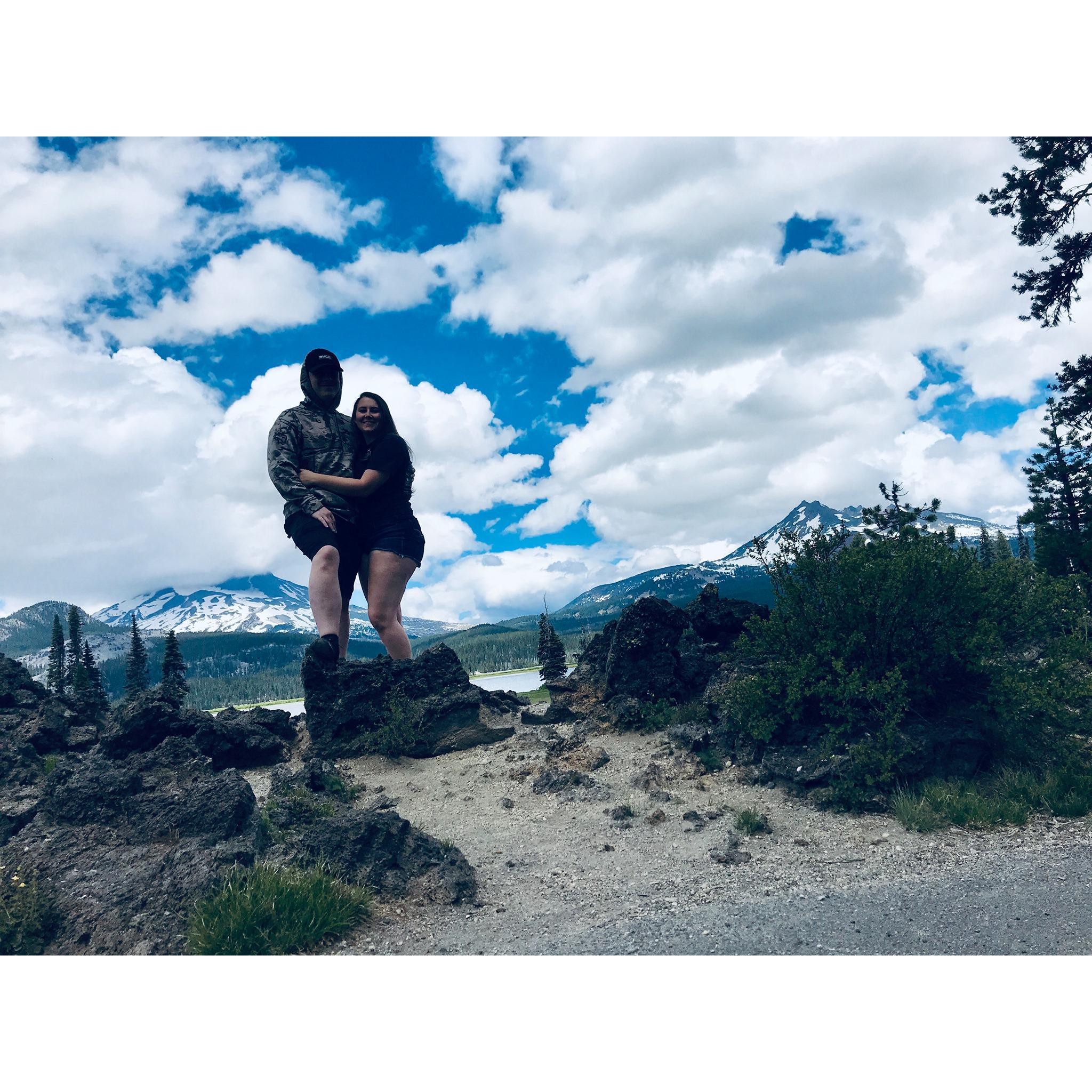 One of our many hikes together