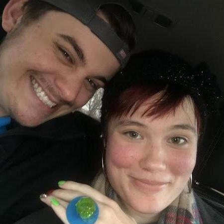 The *first time* he "proposed" was in my car with a ring pop, which he then proceeded to eat after I took this picture.