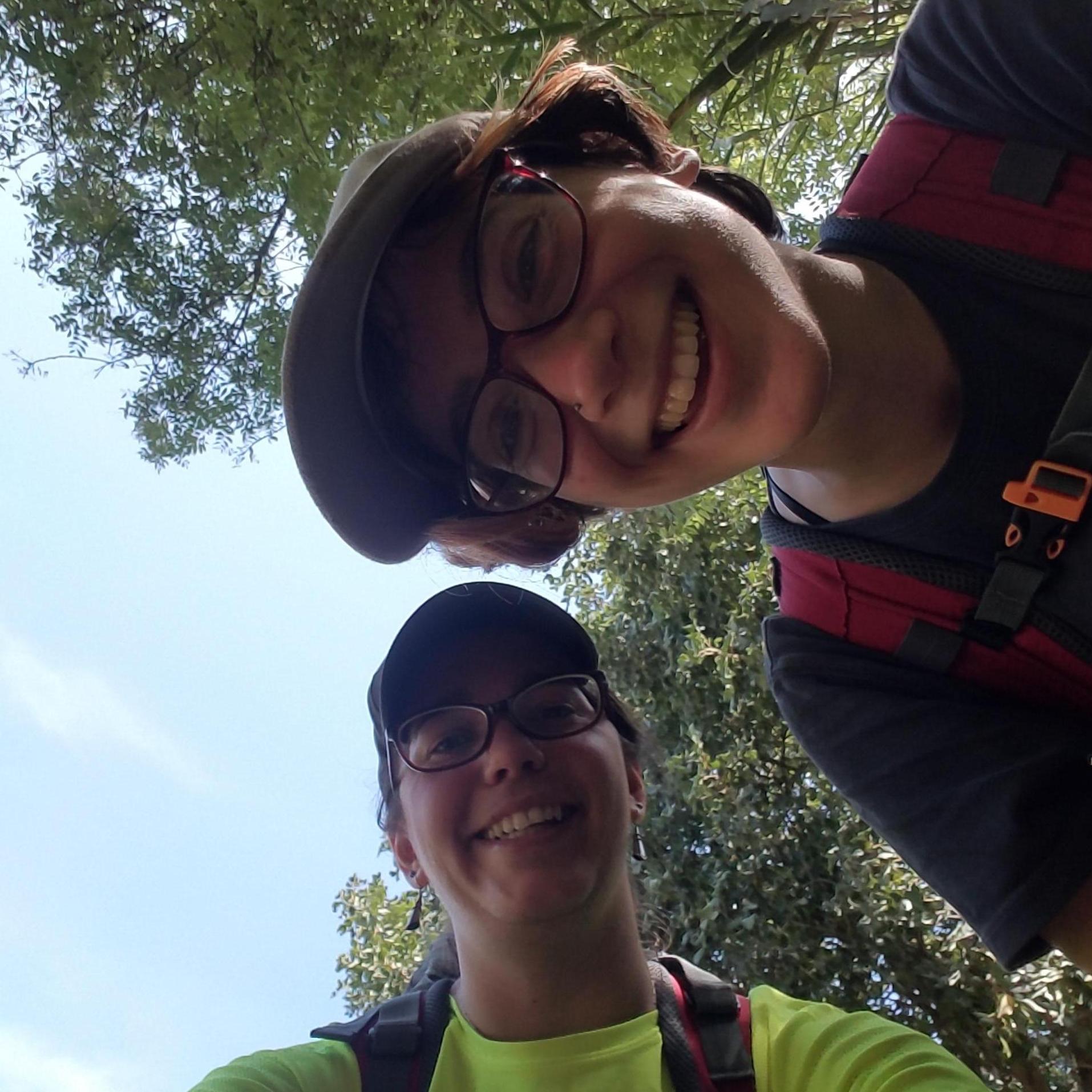 The moment we realized were were not standing in a mud puddle, but in fact, the Sea of Galilee--we made it to the end of the trail!