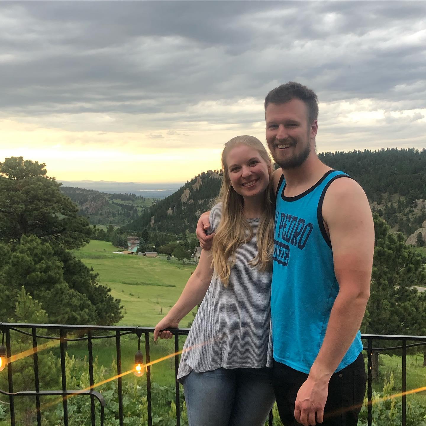 Us on our back porch in CO!