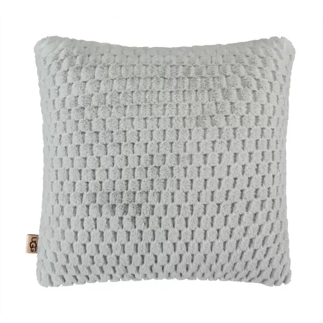 UGG® Polar Faux Fur Textured Decorative Pillow in Glacier Grey (Set of 2)