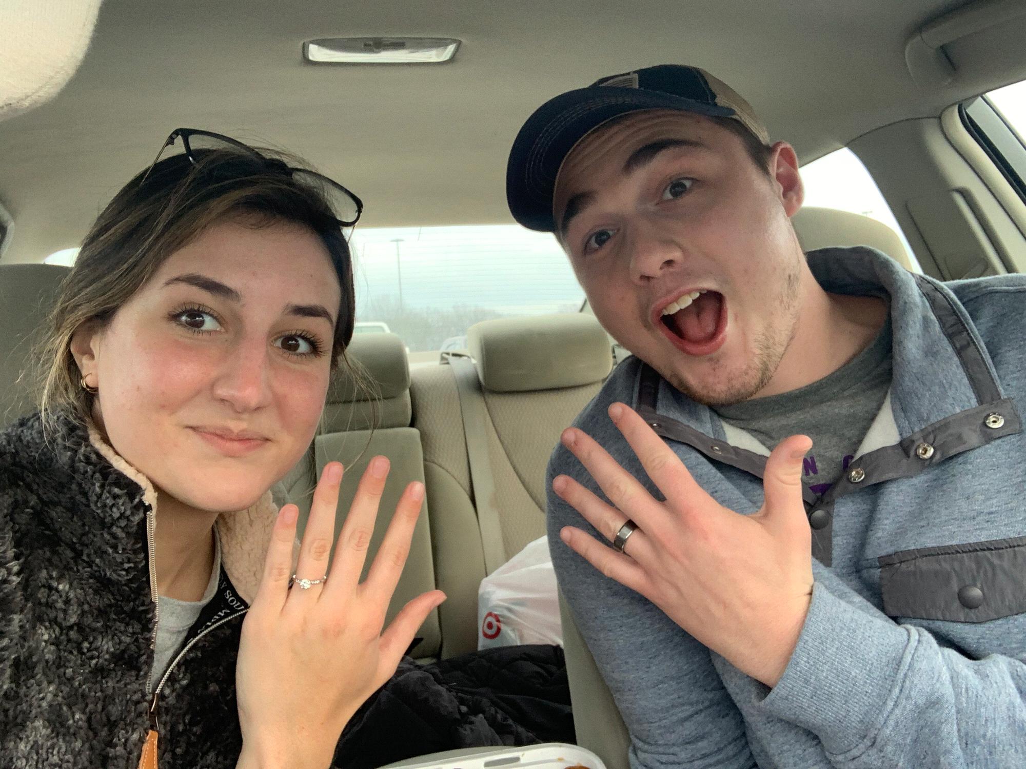 buying jordan’s wedding ring (he might’ve worn it around the mall just to test it out) - dec 2020