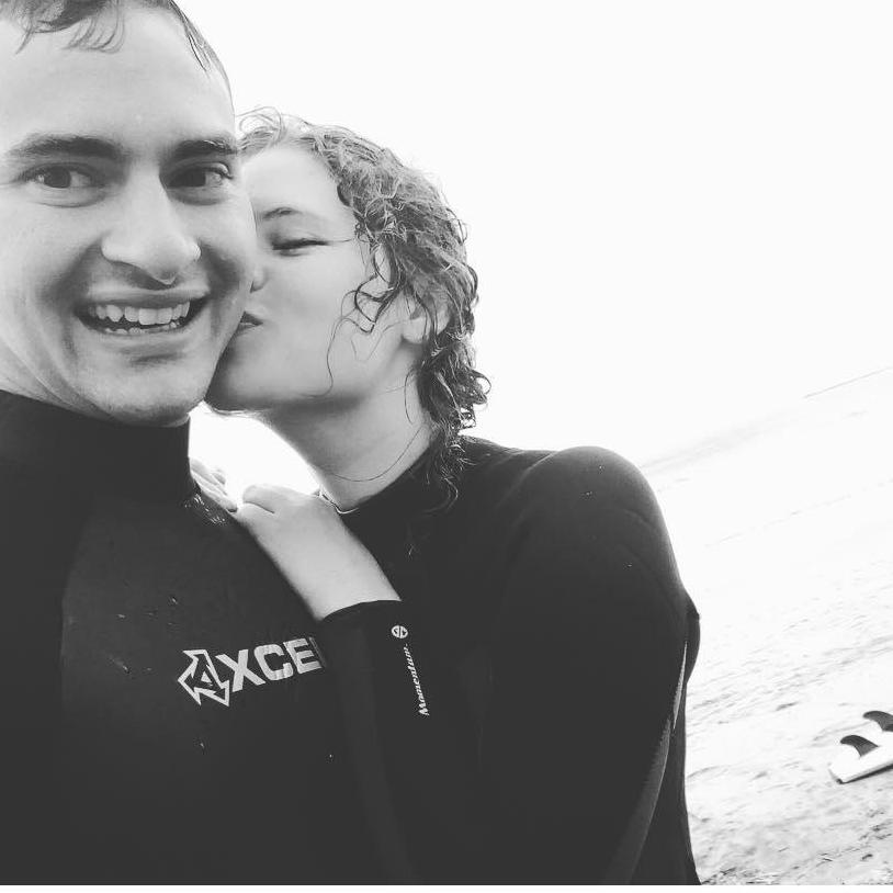 The singular time Alyssa tried surfing, not very successful but the views from Half Moon Bay were beautiful!