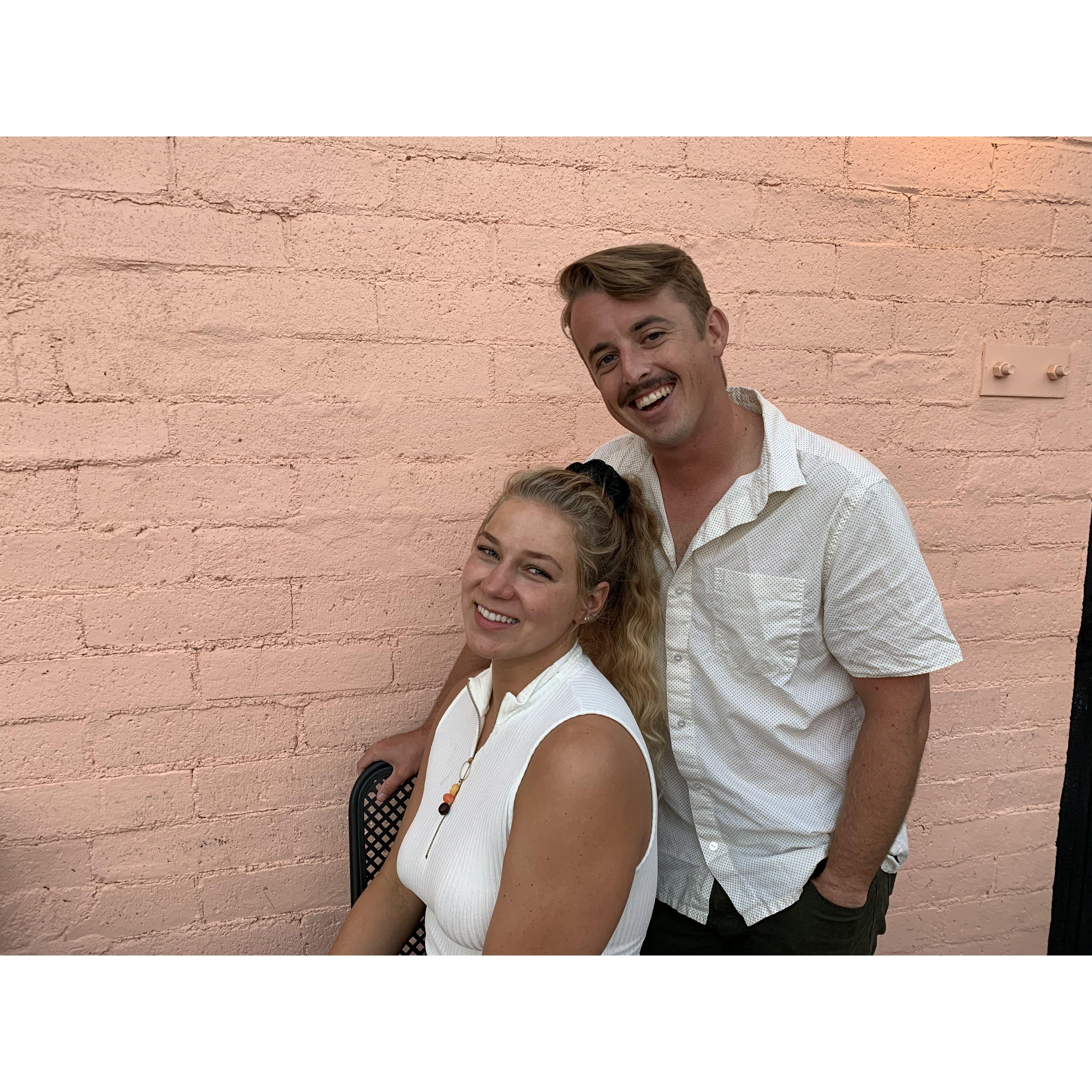 The Pink Bricks at Hippo in Highland Park CA. Henry's 28th Bday.
