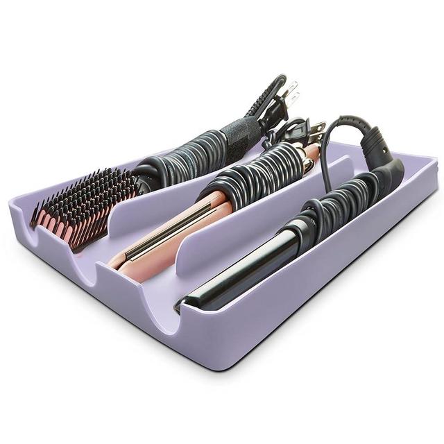 PROBLEM FIXED Hair Tool Organizer | Hot Tools Organizer | Hair Tools Drawer Organizer | Hair Styling Tools Organizer | Up to 428°F Heat Resistant Mat | 14.75" x 9.5" x 1"