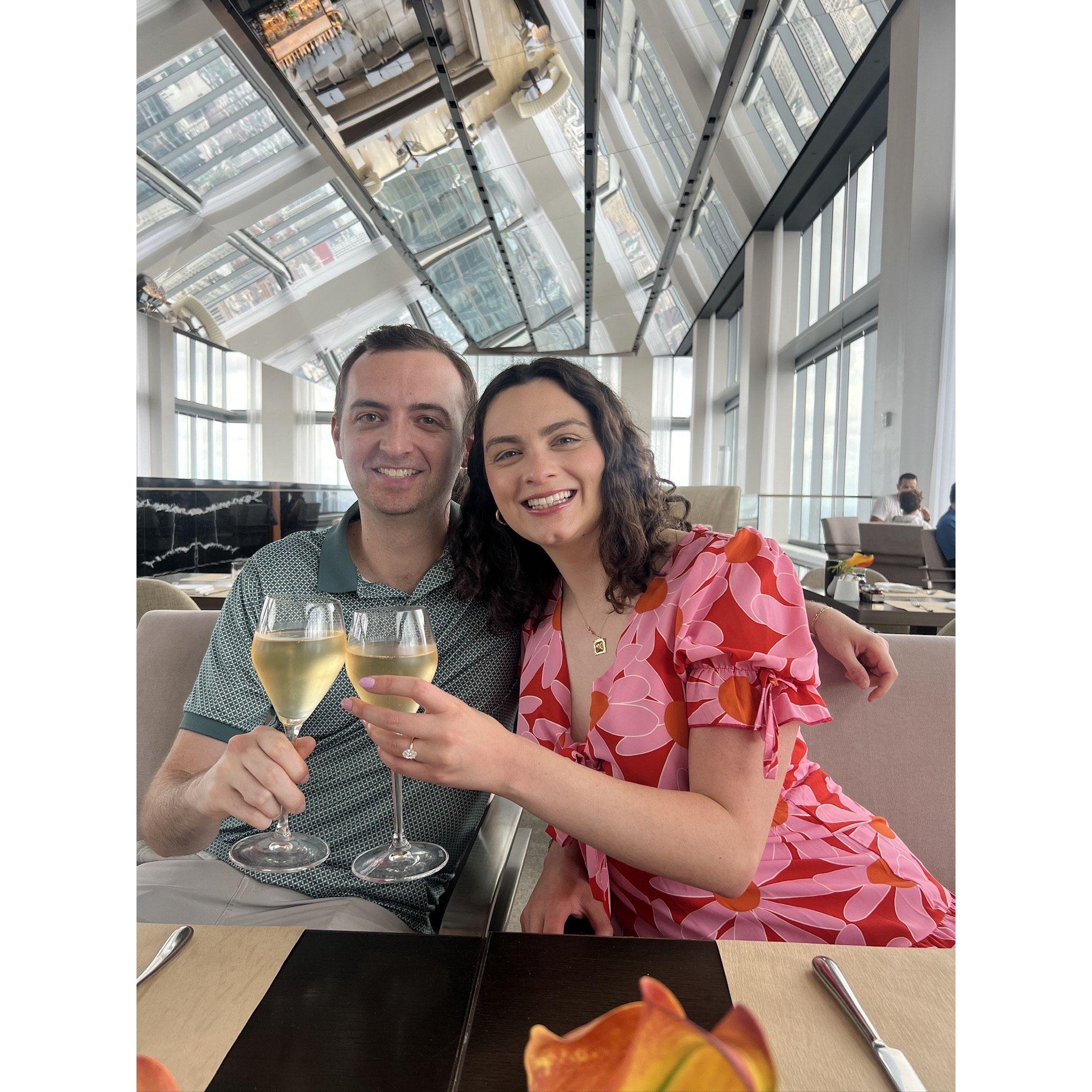 Brunch after our engagement!